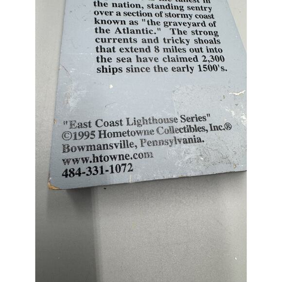 VTG 1995 Cape Hatteras East Coast Lighthouse Series Hometown Collectibles READ - Picture 4 of 6